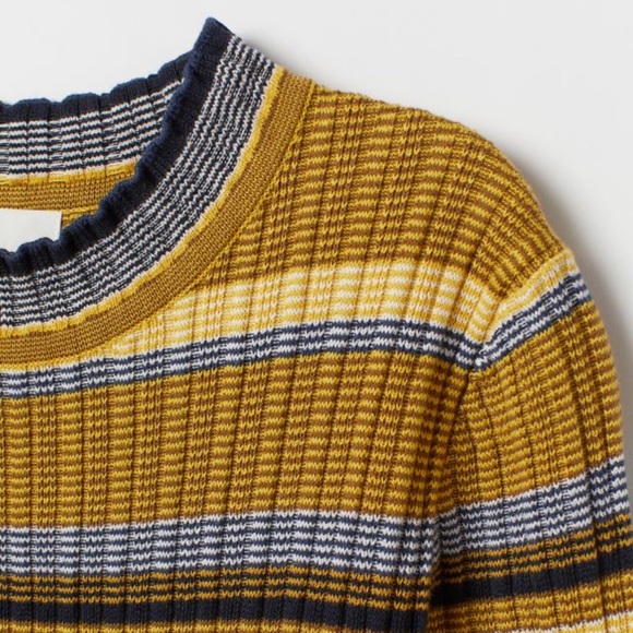 Ribbed striped dress - Picture 5 of 8